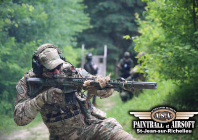 SNIPER JOUEUR DE AIRSOFT JOURNÉE BOOM DAY CHEZ ASA PAINTBALL