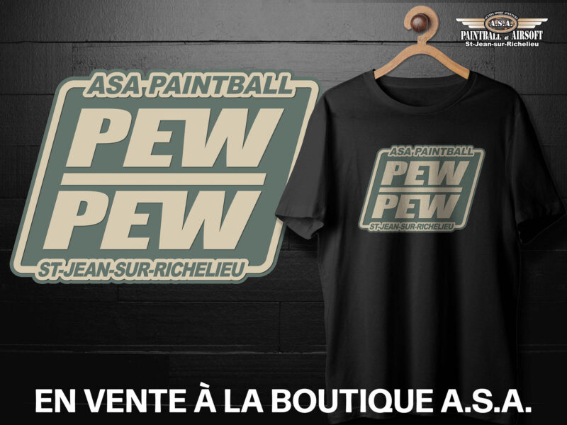 T-Shirt ASA Paintball Pew Pew