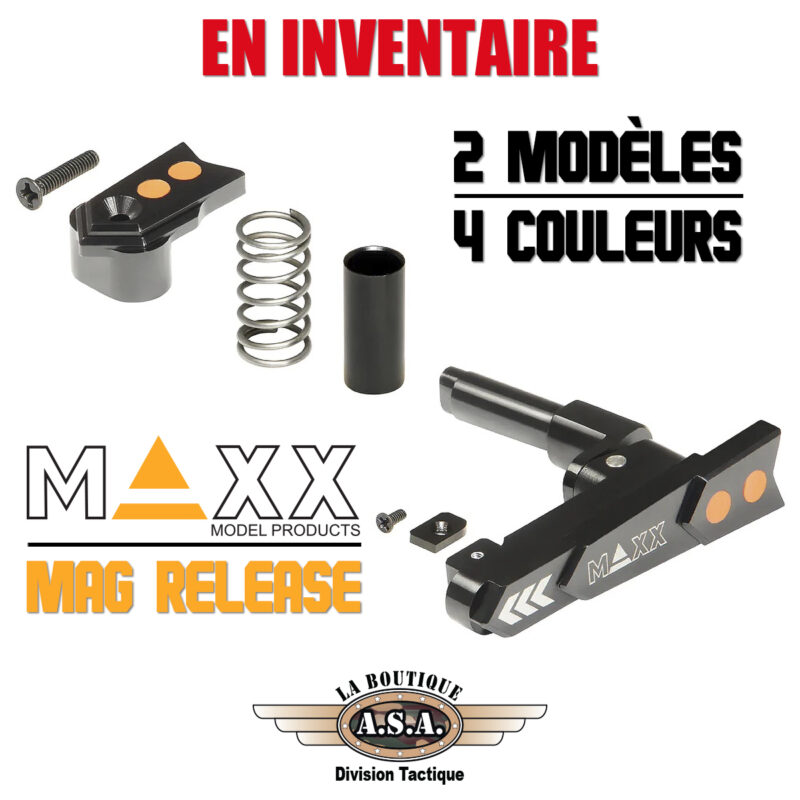 AIRSOFT MAXX MAG RELEASE PIÈCES BOUTIQUE ASA PAINTBALL