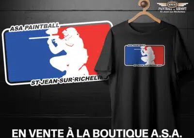 T-shirt Association ASA Paintball St-Jean-sur-Richelieu