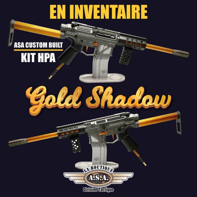 Carbon Gold Shadow HPA Kit Boutique ASA Paintbball Airsoft
