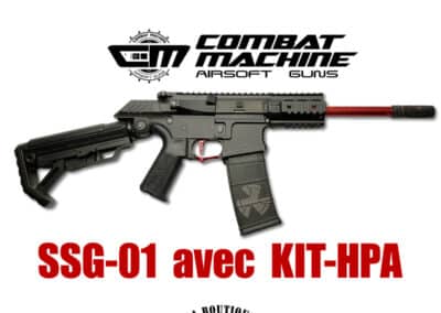 SSG-01 RED CARBON KIT HPA Combat Machine Airsoft Guns Boutique ASA Paintball Airsoft