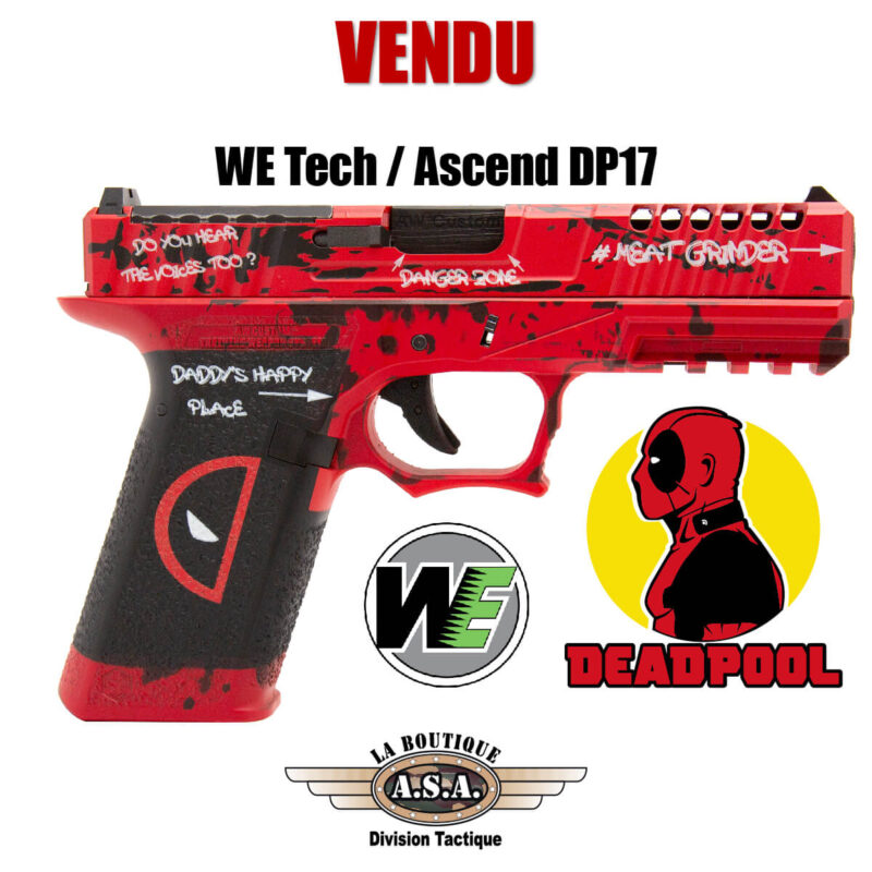 DEADPOOL We-Tech Ascend DP17 Boutique ASA Paintball Airsoft