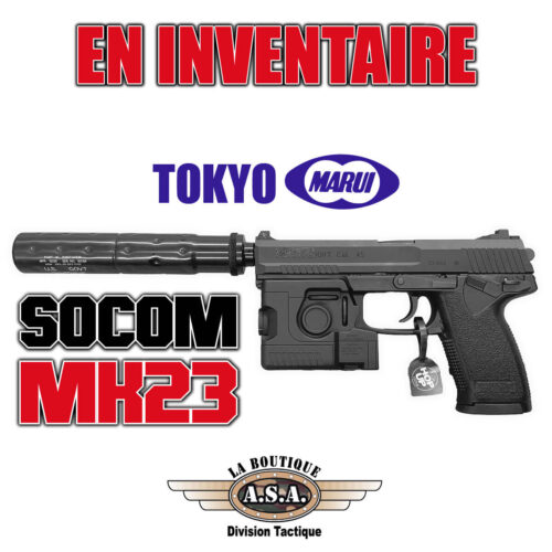 Tokyo Marui MK23 Socom Boutique ASA Division Tactique Airsoft