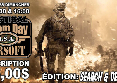 Journée Tactical Boom Day chez ASA Airsoft - Édition Search and Destroy Saison 2023