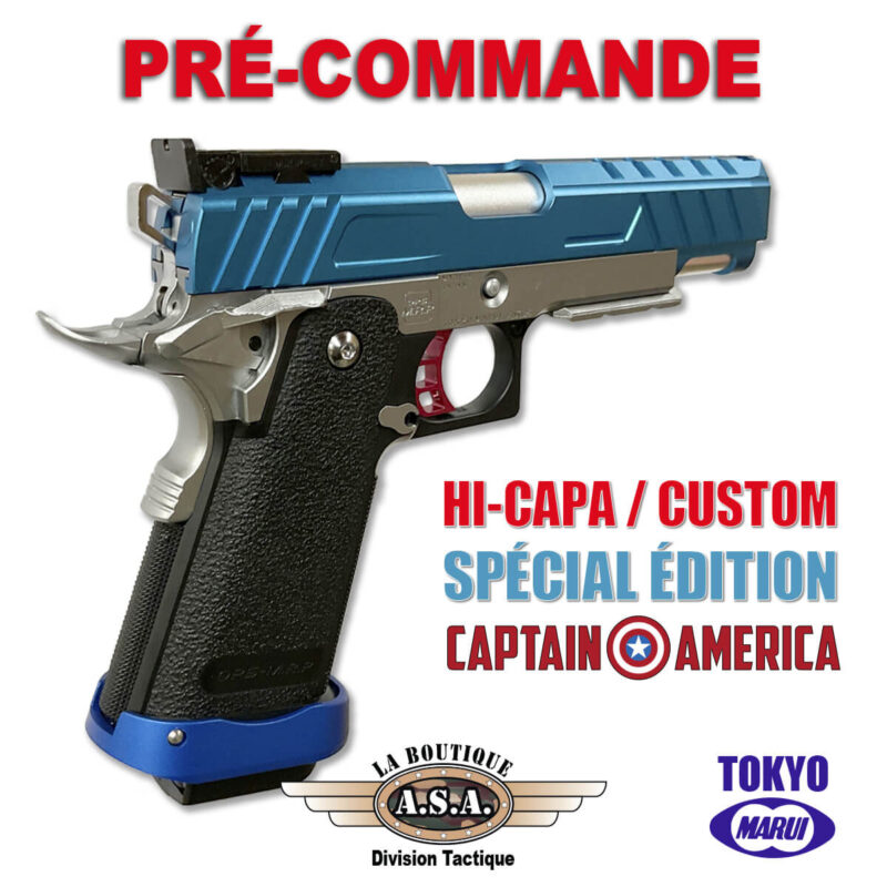 Tokyo Marui Hi-Capa 5.1 Custom Spécial Édition Captain America